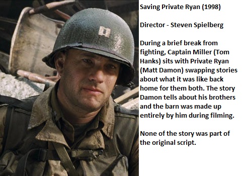 tom hanks saving private ryan red one - Saving Private Ryan 1998 Director Steven Spielberg During a brief break from fighting, Captain Miller Tom Hanks sits with Private Ryan Matt Damon swapping stories about what it was back home for them both. The story