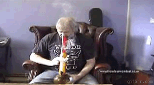 old man smoking weed gif - gifbim.com