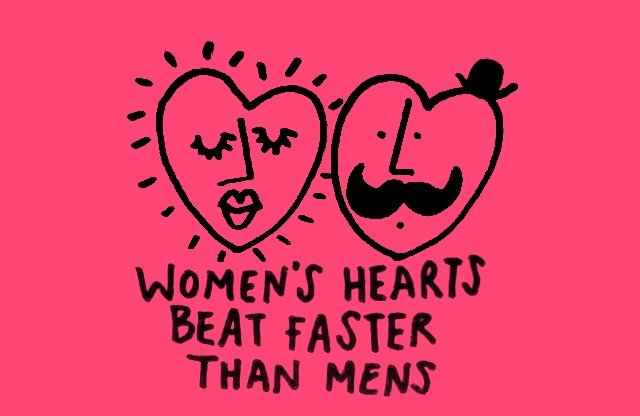 women's hearts beat faster than men's - Women'S Hearts Beat Faster Than Mens