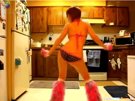 girl dancing in underwear gif - Dar