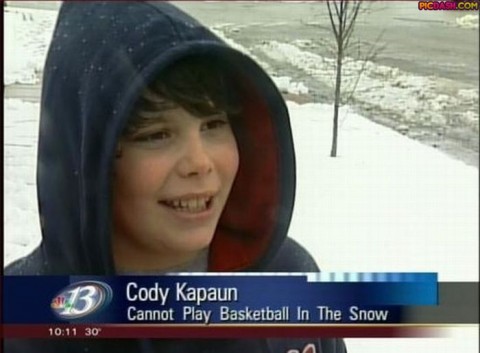 It's anti-basketball snow.