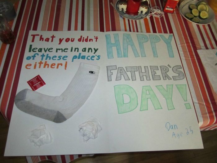 Most awesome father's day card.