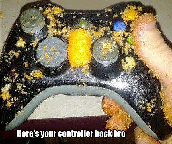 xbox controller cheetos - Here's your controller back bro