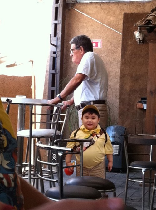 Real life versions of the old man and little boy from the Pixar movie UP. 

Yes, the boy has been photoshopped into this one from another pic, but the likeness is amazing!