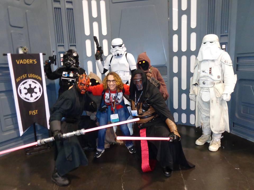 I got asked by the 501st Legion to join in a pic. The woman's nephew is a huge KOTOR Darth Revan fan and I happened to be talking to one of their guys about upgrading my armor.