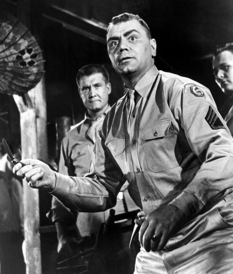 Ernest Borgnine. Already a Navy vet, he re-enlisted soon after Pearl Harbor and patrolled the Pacific aboard an Anti-Submarine ship.