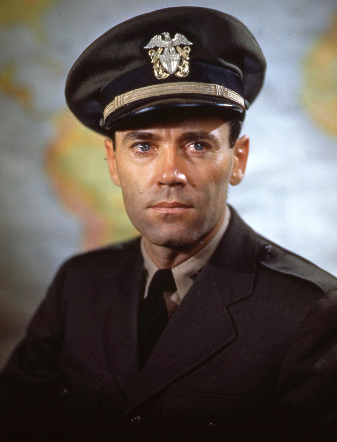 Henry Fonda. Navy Intelligence Officer. Joined the Navy in November 1942, where he eventually rose to the rank of lieutenant and won a Bronze Star and Presidential citation for his work.