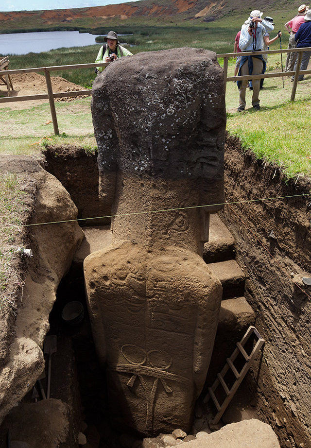 The Giant Stone Heads on Easter Island Have Bodies...
