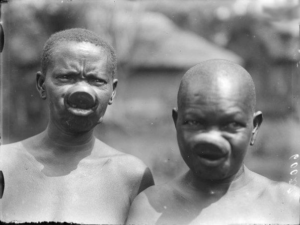 Men from the Babir tribe. Belgian Congo. 1924.