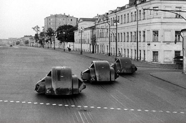 Road Washers on the streets of Moscow in 1938