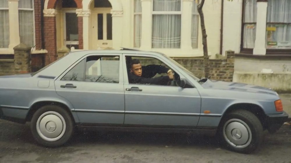 Jay-Z in his Mercedes, London, 1988