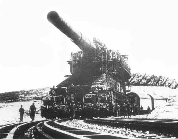 The largest weapon ever created - Gustav Gun, built in Essen, Germany, in 1941 by Friedrich Krupp AG