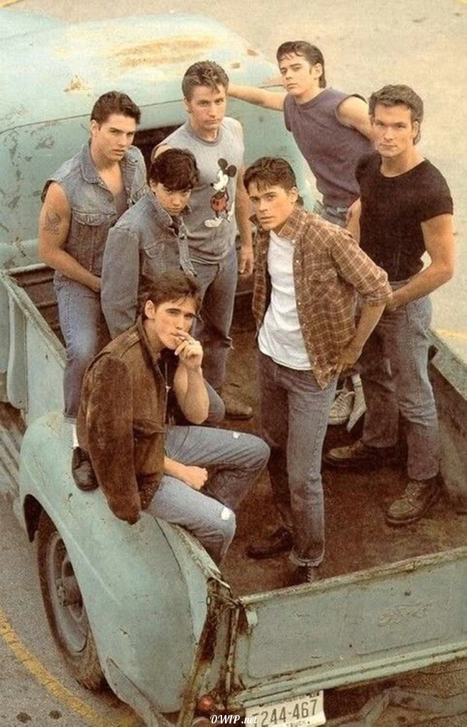 Tom Cruise, Emilio Estevez, Thomas Howell, Patrick Swayze, Ralph Macchio, Rob Lowe and Matt Dillon, 1983