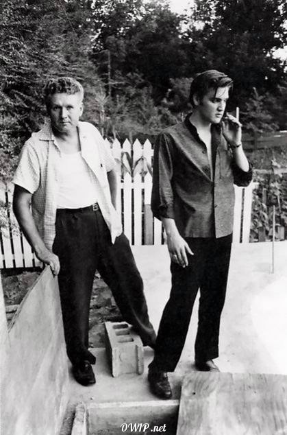 Elvis Presley and his father