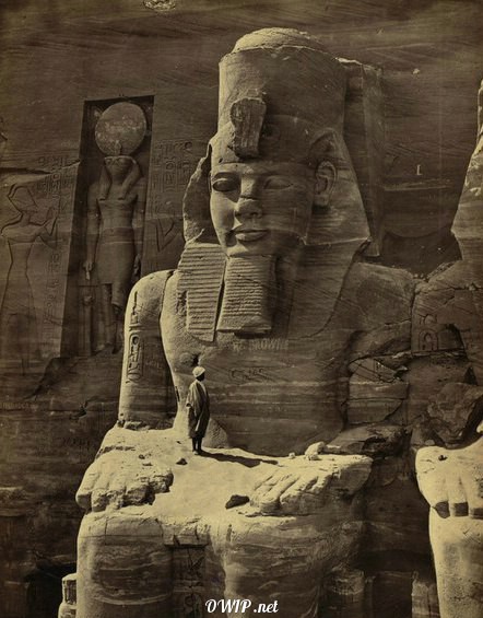 Temple of Ramses II at Abu Simbel, Egypt, Ottoman Empire, 1858-1860