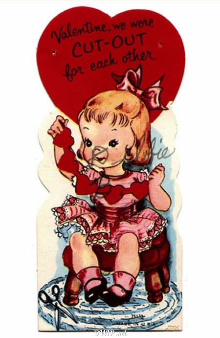 7 vintage valentines cards