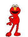 This is a moving and funny graphic of Elmo dancing