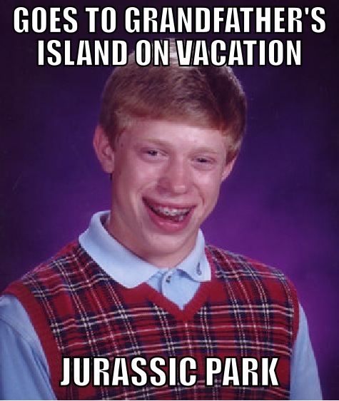 brian goes to the island