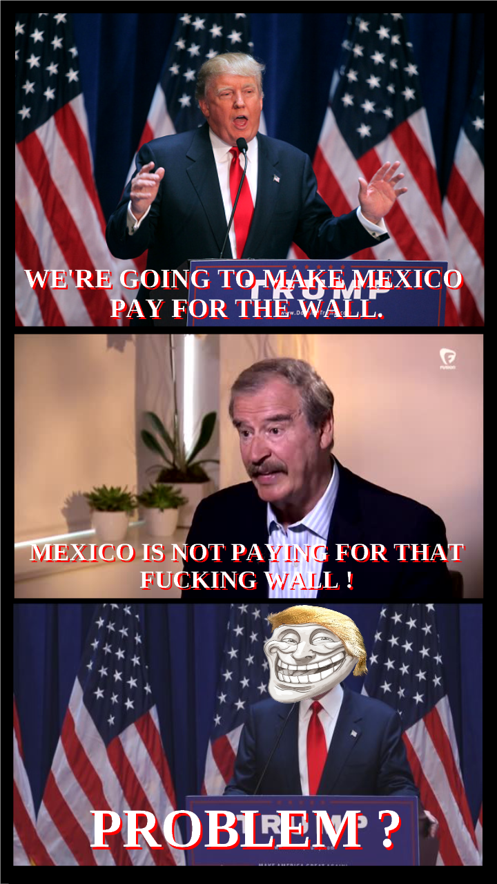 trollin the former prez of mexico