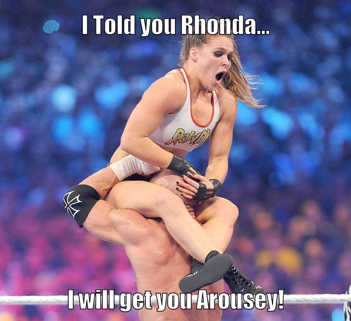 Rhonda can get anymore aroused then this!