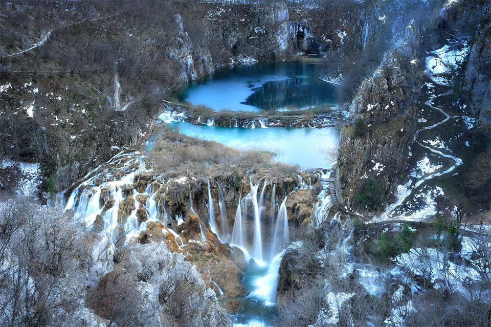 waterfalls of plitvice lake in Croatia