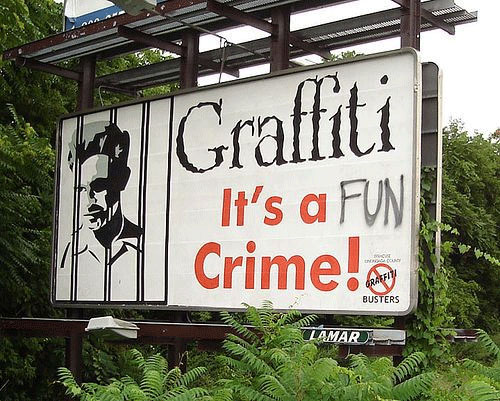 funny graffiti - Graffiti It's a Fun! Crime! Busters Lamar