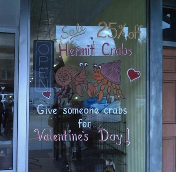 Valentine's Day - O Hermit Crabs Give someone crabs for Valentine's Day