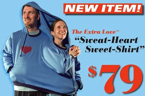 two people in one shirt - New Item! The Extra Love SweatHeart SweetShirt $$79