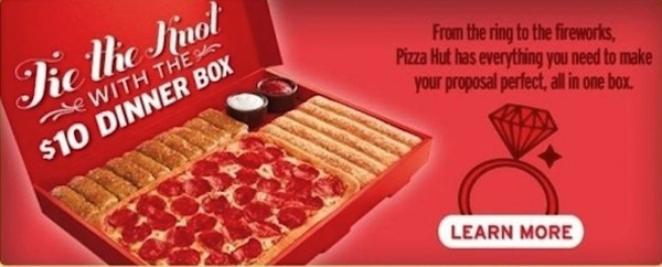 pizza hut 10 dollar dinner box - Jie lhe Hinol From the ring to the fireworks, Pizza Hut has everything you need to make your proposal perfect, all in one box. With The $10 Dinner Box Learn More