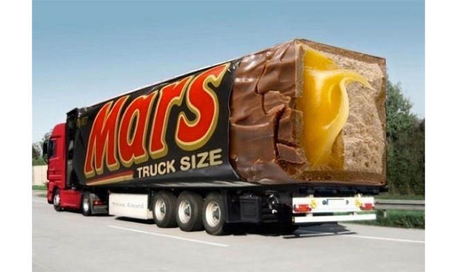 Mars. Keep in mind the truck is not soft as it looks
