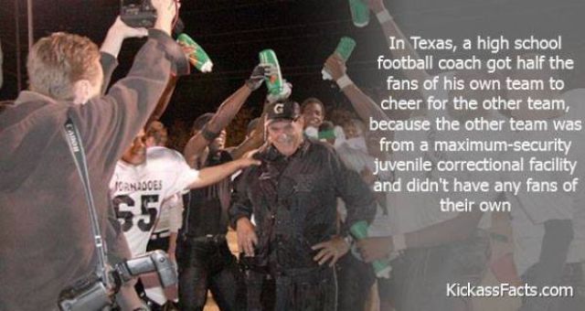 gainesville state school - In Texas, a high school football coach got half the fans of his own team to cheer for the other team, because the other team was from a maximumsecurity juvenile correctional facility and didn't have any fans of their own Jornado