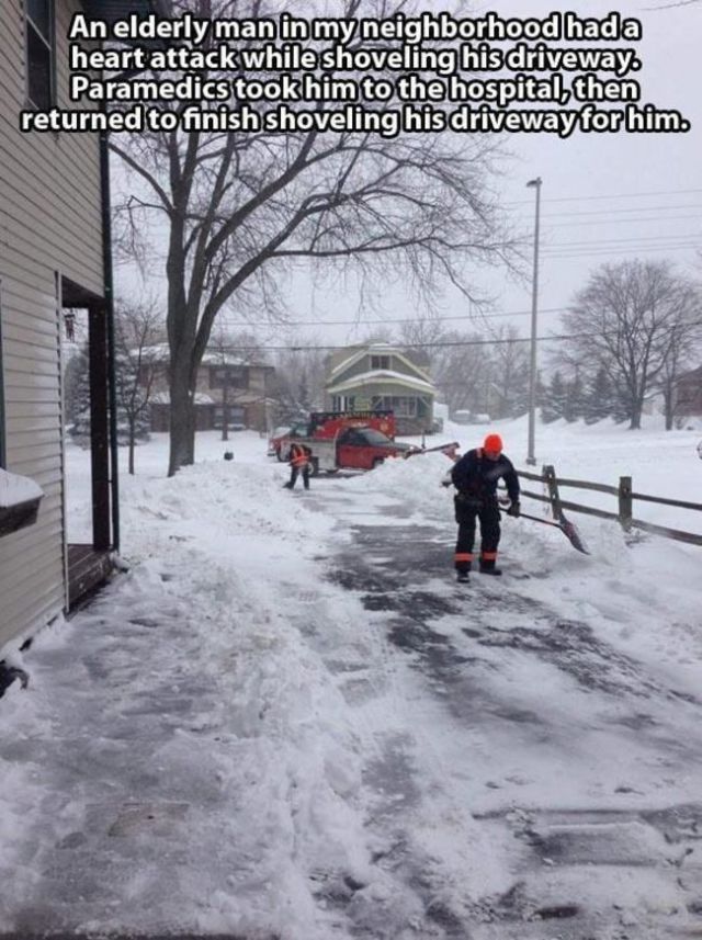 mario meme heart attack - An elderly man in my neighborhood hada heart attack while shoveling his driveway Paramedics took him to the hospital, then returned to finish shoveling his driveway for him. Er