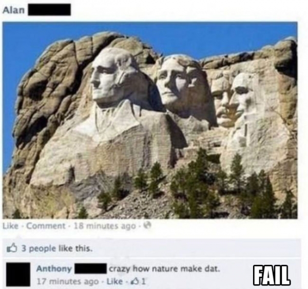 mount rushmore - Alan Comment. 18 minutes ago. 3 people this. Anthony crazy how nature make dat. 17 minutes ago 01 Fall