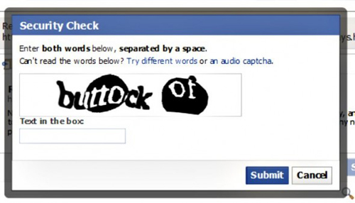 captcha jokes - Security Check Enter both words below, separated by a space. Can't read the words below? Try different words or an audio captcha. buttock i Text in the box Submit Cancel