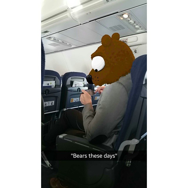 snapchat doodles - snapchat doodle funny airplane snap - "Bears these days"