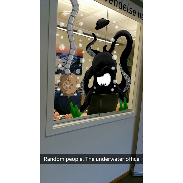 snapchat doodle display case - lehdelse he Random people. The underwater office