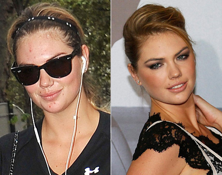 35 Famous Celebrities With And Without Makeup!