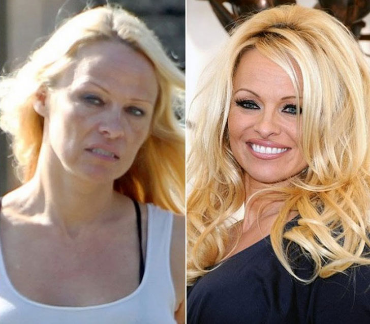 35 Famous Celebrities With And Without Makeup!