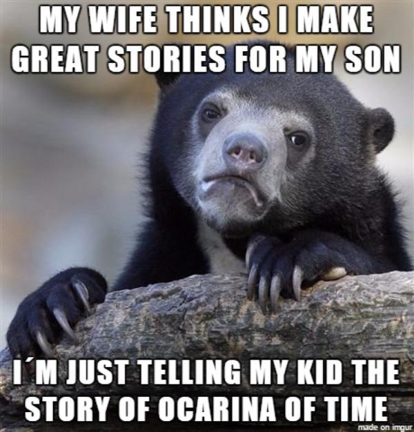 successful black man meme - My Wife Thinks I Make Great Stories For My Son I'M Just Telling My Kid The Story Of Ocarina Of Time made on imgur