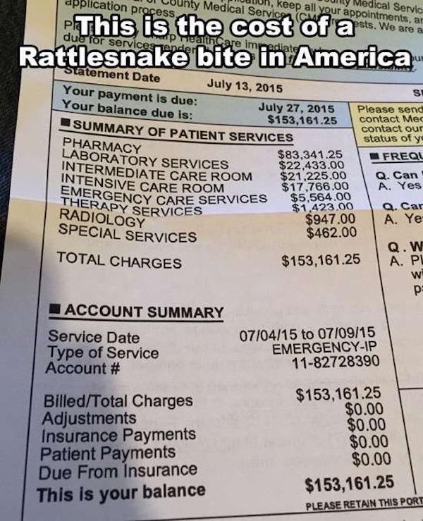 cost of a rattlesnake bite in america - Wony Medical Servic on, keep all your appointments, ar Ui County Medical Service Cms apsts. We are a application process P is the cost L p nealthcare immediate Rattlesnake bite in America Statement Date Your payment