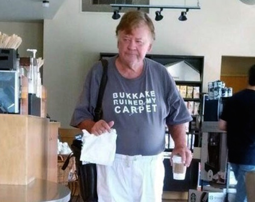 Photos 15 Times Old People Rocked Totally Inappropriate T-Shirts