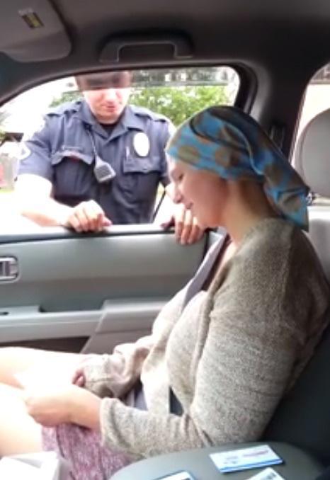 When the 16-year-old was pulled over while driving to lunch with her mom, the cops had a little surprise up their sleeve. They knew Maddie was battling Ewings Sarcoma, a rare and aggressive type of bone cancer. They handed over a check for $250 to help pay her climbing medical bills. Maddie’s hands were shaking – first with nerves, then with gratitude.