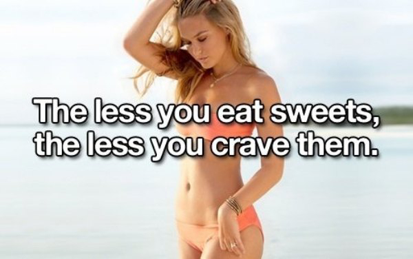 poupança de energia - The less you eat sweets, the less you crave them.