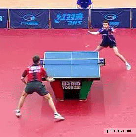 The intensity of these Ping-Pong ninjas will forever be unmatched