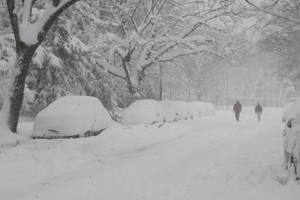 In 1999, Toronto was hit by two snow storms within one week, accumulating more than five feet