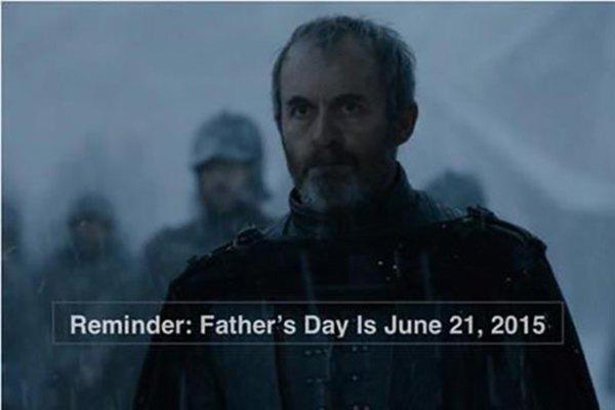 stannis fathers day - Reminder Father's Day Is