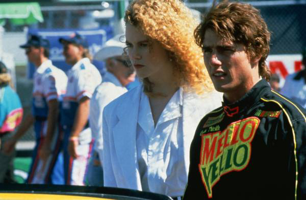 Days of Thunder: Tom Cruise plays the part of NASCAR driver Cole Trickle whose head injury leads to a love affair with his doctor. When the couple spends the weekend with Trickle’s former rival Rowdy Burns, introductions are made with Rowdy’s wife Jenny, who accidentally responds with “Hi Tom.”
