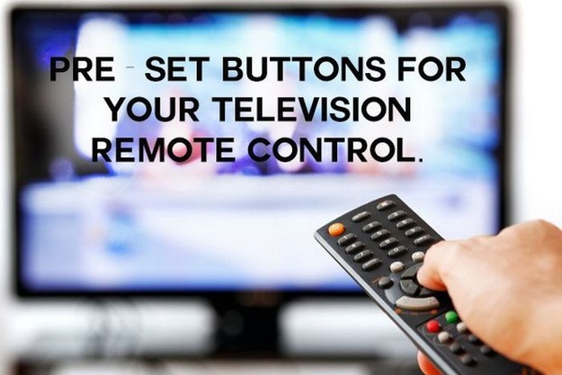 tv channel - Pre Set Buttons For Your Television Remote Control.