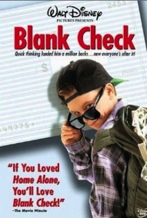 blank check dvd - Walt Disney Blank Check Quick rinking and him omillar backs...now everyone's after 99 "If You Loved Home Alone, You'll Love Blank Check!" The Movie Mouse