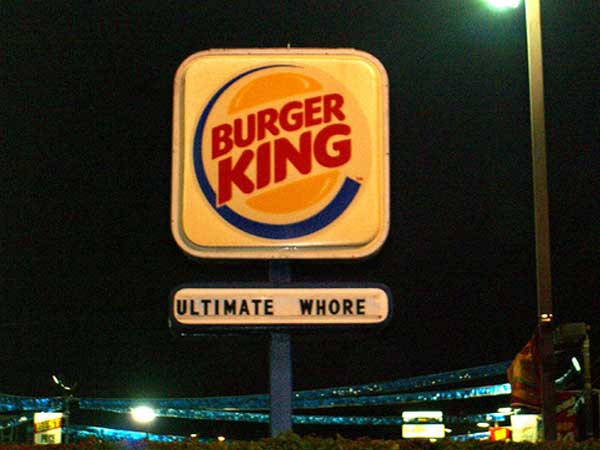 burger king - Burger King Ultimate Whore F